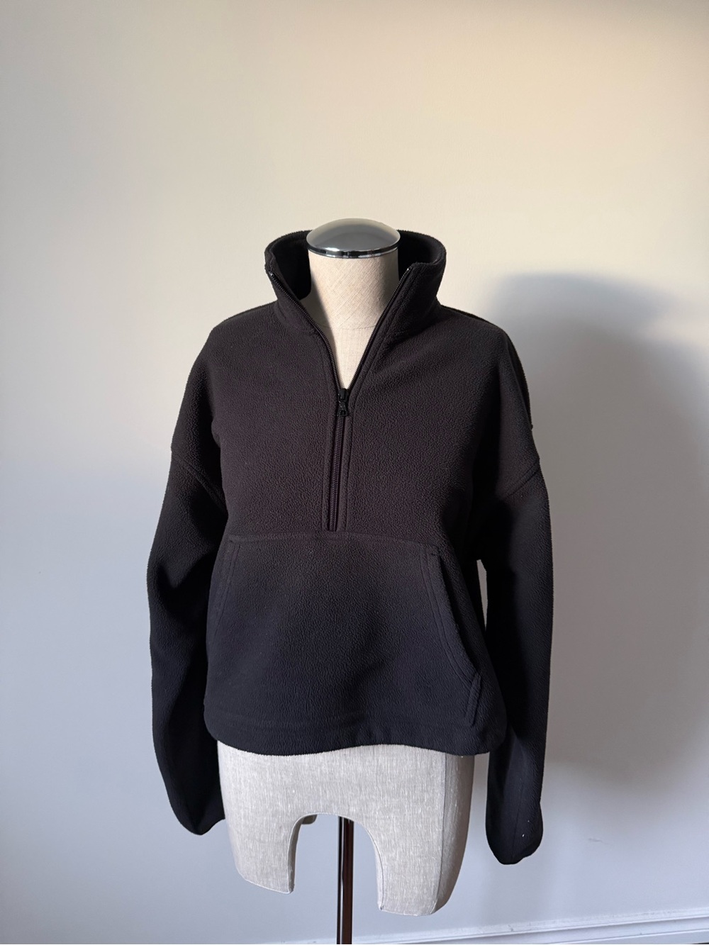 TNA Black Half-Zip Fleece Pullover